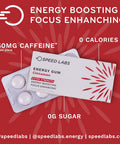 Speed Labs Cinnamon Extra Strength Caffeine Chewing Gum 50Mg Caffeine, Taurine, & B Vitamins Per Piece, 48 Pieces (6 Packs Of 8 Pieces) Sugar Free, Zero Calorie, No Aspartame, Gluten Free