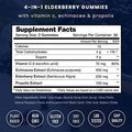 Elderberry Gummies with Vitamin C, Propolis & Echinacea - Immune System Support Gummy Vitamins for Adults & Kids - Max Strength 200mg Sambucus Antioxidant