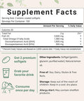Micro Ingredients Omega 3 Fish Oil DHA Supplements 1000mg with EPA 500mg 200 Softgels Lemon Flavored Burpless (Enteric Coated) | Deep Sea Fresh Fish Wild Caught from Norwegian Waters | Mercury