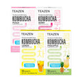 Teazen 4 Flavors 40 Sticks Variety Pack Kombucha Lemon Peach Berry Pineapple Flavor (40 Sticks)