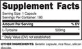 PrimaForce LTyrosine Supplement 180 Capsules 500mg Per Serving