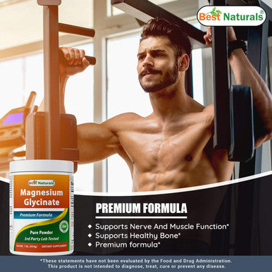 Best Naturals Magnesium Glycinate Powder - 1 Pound (1 LB (Pack of 1))