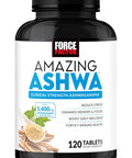 Force Factor Ashwa for Stress Relief Memory Focus and Immune Support Health Ashwagandha Supplement with KSM-66 Ashwagandha for Stress Vitamins Minerals and Antioxidants 120 Tablets
