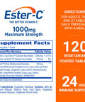 Ester-C Vitamin C 1000 mg Coated 120 Tablets