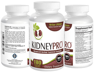 Elevate Recovery Supplements Kidney-Pro (3-Month Supply) With 21 Kidney Health Supplements In 1 Formula Including Cranberry Extract - Total Kidney Support Supplement - Kidney Cleanse Detox - 180 Veggie Capsules