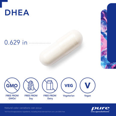 Pure Encapsulations Dhea 25 Mg Supplement 60 Capsules