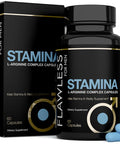 Flawless For Men Stamina | L-Arginine, L -Citrulline & Nitric Oxide Supplement For Men | Promotes Male Vitality, Blood Flow And Endurance | 60 Capsules