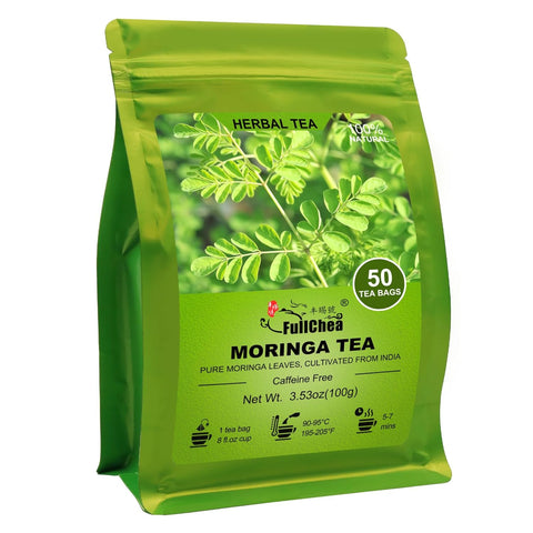 FullChea - White Mulberry Leaf Tea, 40 Teabags Ã¢â‚¬â€œ 100% Pure Dried Mulberry Tea Ã¢â‚¬â€œ Slightly Sweet & Refreshing - Non-GMO - Caffeine-Free - Support Wellness & Improve Digestion
