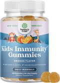 Natures Craft Kids Immunity Support Gummies - Delicious Vitamin C with Zinc and Echinacea Immune Booster Gummies for Kids - Vegan Gluten and Gelatin Chewable Gummy Vitamin Supplement for Children