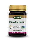 Flora - MÃƒâ€žÃ‚Ânuka Honey MGO 400+/12+ UMF, New Zealand Honey, 100% Traceable MGO,Natural Healing, Sore Throat Relief, Aids Digestion, 17.6-oz. Jar