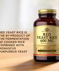 Solgar Red Yeast Rice 600 Mg - 120 Vegetable Capsules - Non-Gmo Vegan Gluten & Dairy Free Kosher - 60 Servings