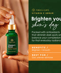 Tree of Life Vitamin C Serum for Face - Vit C Serum with Hyaluronic Acid and Vitamin E - Skin Brightening and Anti Aging Vitamin C Face Serum for Dry and Sensitive Skin, Dermatologist-Tested - 1 Fl Oz