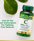 Nature's Bounty Vitamin C 1000Mg Immune Support Supplement Powerful Antioxidant 1 Pack 100 Caplets
