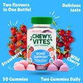 Chewy Vites Adult Bone Support 50 Vitamin Gummies 400mg Calcium Gummies with 20 mcg Vitamin D3 for Bones Teeth & Muscle Function 2-a-Day Vegan Mix of Wild Cherry and Strawberry Flavour