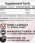 and L-Theanine Capsules | 60 Count | Contains 200mg of and 100mg of L-Theanine | Nootropic Supplement | Energy Booster | Mental Focus + Alertness | Coffee Alternative