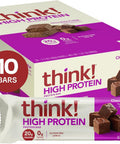 think! Protein Bars, High Protein Snacks, Gluten Free, Kosher Friendly,Variety Pack, Nutrition Bars, 2.1 Oz per Bar, 12 Count (Packaging May Vary)