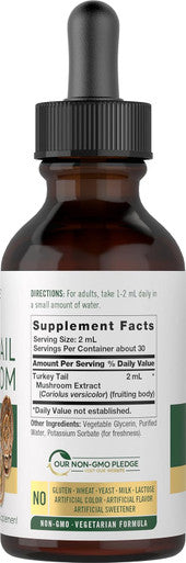 Carlyle Turkey Tail Mushroom Liquid Extract | 2 FL Oz | Vegetarian Tincture | Non-GMO Gluten