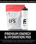 FIRST ENDURANCE EFS Hydration & Endurance Drink Mix - Premium Carbohydrates for Energy & Performance Electrolytes for Rapid Rehydration & Running| Isotonic Energy Fuel | Sour Watermelon