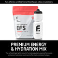 FIRST ENDURANCE EFS Hydration & Endurance Drink Mix - Premium Carbohydrates for Energy & Performance Electrolytes for Rapid Rehydration & Running| Isotonic Energy Fuel | Sour Watermelon