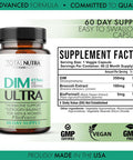 Dim Supplement: Dim Ultra 455Mg Diindolylmethane, Broccoli, Bioperine Natural Estrogen Blocker For Men, Female Hormone Balance For Women Menopause, Hormonal Acne, Pcos Support