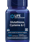 Life Extension Glutathione Cysteine & C Of Vitamin C Powerful Antioxidant Supplement 100 Capsules 500 Mg