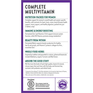 New Chapter Womens Multivitamin Advanced Formula for Women 72 Count