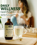 Flora FlorEssence Liquid Tea Blend Gentle Detox and Cleanse Tea with Burdock Root Sheep Sorrel Slippery Elm Watercress Rhubarb Kelp Gluten Free Kosher Vegan 17oz. Glass Bottle