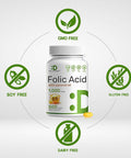 Deal Supplement Folic Acid 1000 Mcg (1 Mg), 500 Coconut Oil Softgels Bioavailable Prenatal Vitamins (Vitamin B9) ÃƒÂ¢Ã¢â€šÂ¬Ã¢â‚¬Å“ 1,667 Mcg Dfe ÃƒÂ¢Ã¢â€šÂ¬Ã¢â‚¬Å“ Easy To Swallow, Non-Gmo, & No Gluten