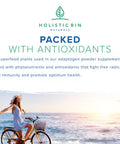 Holistic Bin Clean Green L Theanine Supplement Nootropic Blend of L-Theanine, Ceremonial Grade Matcha Green Tea Powder, Japanese Ashitaba Tea, Moringa & American Ginseng Root (30 Day Supply)