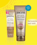 Jergens Natural Glow Sunless Tanning Lotion, Self Tanner, Medium to Deep Skin Tone, Daily Moisturizer, 7.5 Ounce, featuring Antioxidants and Vitamin E