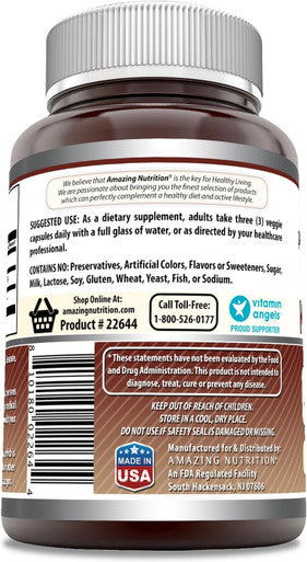 Amazing Nutrition Formulas Konjac Root Supplement | 2000 Mg per Serving Supplement | Non-GMO | Gluten- | Made in USA