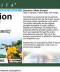 Terravita Dandelion Leaf (Certified Organic) - 450 Mg (100 Capsules, Zin: 517633) - 2 Pack