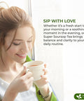 FreshDrinkUS, Premium 50 Mulberry Leaf Tea Bags, 100% Natural & Pure from Mulberry Leaves. Herbal Tea. Made with Natural Material Tea Bags. No Sugar, No Caffeine, No Gluten, Vegan.