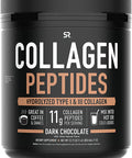 Sports Research Collagen Powder Supplement Vital for Healthy Joints Bones Nails Hydrolyzed Protein Peptides Great Keto Friendly Nutrition for Men Women Chocolate 22.72 Oz
