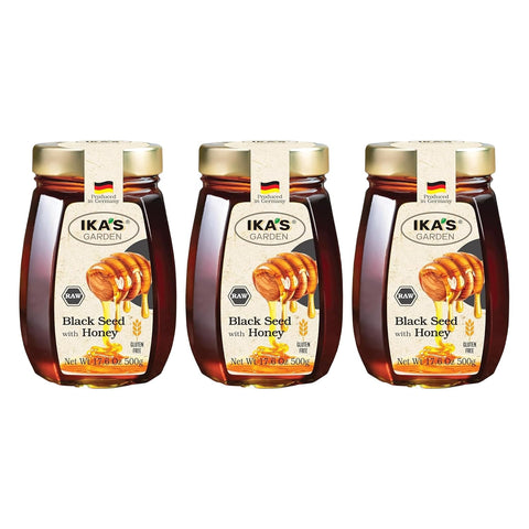 Ika's Garden Raw Manuka Honey with Blossom Honey - 100% Pure, Unfiltered, Gluten-Free Ã¢â‚¬â€œ Product of Germany, 17.6 oz (500g) Jar