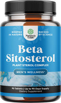 Natures Craft Plant Sterols Complex with Beta Sitosterol - 500mg Beta-Sitosterol Sterols and Stanols Supplement for Prostate Support - Prostate Health Supplement for Men - 90 Tablets