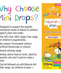 Natures Aid Vitamin C Mini Drops for Infants and Children Immune Health Sugar Free 50 ml