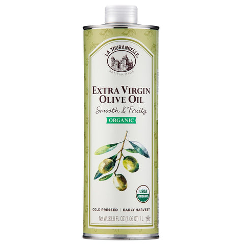 La Tourangelle, Organic Extra Virgin Olive Oil, Cold-Pressed High Antioxidant Picual Olives From Spain, 25.4 Fl Oz
