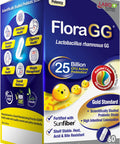LABO Nutrition FloraGG Lactobacillus Rhamnosus GG 25 Billion CFU Active Probiotics and Sunfiber Prebiotic Fiber Supplement Support Healthy Intestinal Immune Health NonGMO Gluten Free 60s