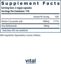 Vital Nutrients Vitamin C with Bioflavonoids | Vegan Supplement for Immune Support | 1000mg Vitamin C and 500mg Citrus Bioflavonoid | Gluten Dairy and Soy | Non-GMO | 220 Capsules