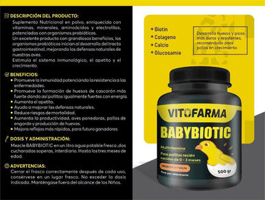 VITOFARMA VITAMINA EN POLVO para POLLITOS BABYBIOTIC 226g