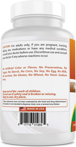 Best Naturals Wormwood Extract 1500 mg Equaivalent Per Serving-120 Capsules. Gluten Non-GMO