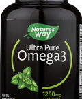Nature's Way Ultra Pure Omega3 Fish Oil, 1250 mg EPA/DHA, Mint, 60 Softgels