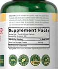 Carlyle Apple Cider Vinegar Capsules | 450mg | 200 Pills | Non-GMO Gluten Supplement