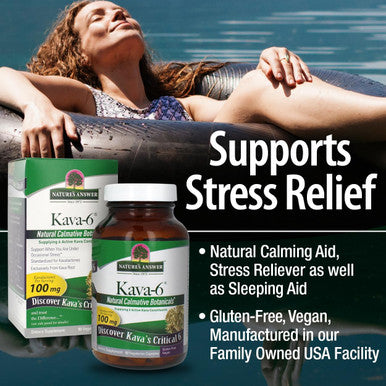 Nature'S Answer Kava Root Powder 90 Capsules - Kava Powder for Mood & Stress Relief Calming Support - Kava Tea - Gluten Vegan Made in USA for Everyone