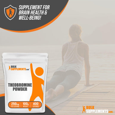 Bulksupplements.Com Theobromine Powder Theobromine Supplement Nootropic Supplement Brain and Energy Support Gluten Free 250Mg Per Servings 400 Servings 100G (3.5 Oz)