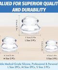 Elera Silicone Cupping Therapy Set, Professionally Chinese Massage Cups For Cupping Therapy And Cellulite Reduction (7 Cups)
