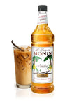 Monin - Honey Syrup, Smooth Sweet Honey Flavor, Great for Teas, Lemonades, Cocktails, & Coffee, Gluten-Free, Non-GMO (1 Liter)