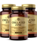 Solgar Chelated Zinc 100 Tabs 3-Pack