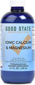 Good State Liquid Ionic Calcium And Magnesium (72 Mg Calcium Elemental, 63 Mg Magnesium Elemental, 500 Mcg Boron Elemental - 8 Fl Oz)